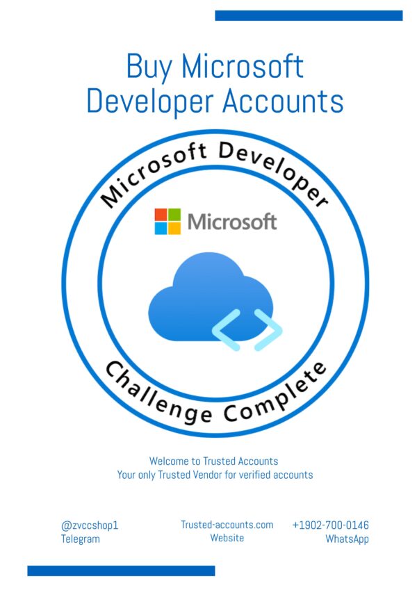 buy microsoft developer accounts