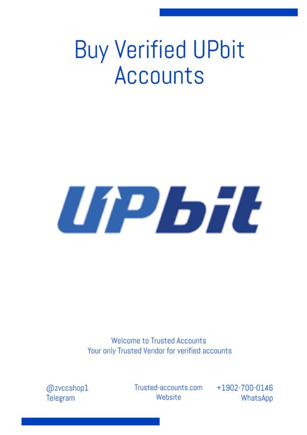 buy verified upbit accounts